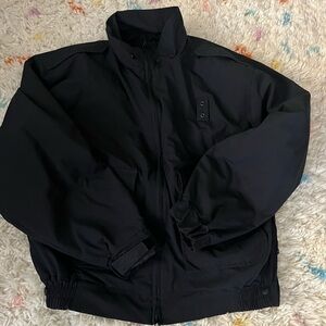 Flying Cross Men's Black Zip-Up Bomber Jacket Thinsolate 3M large